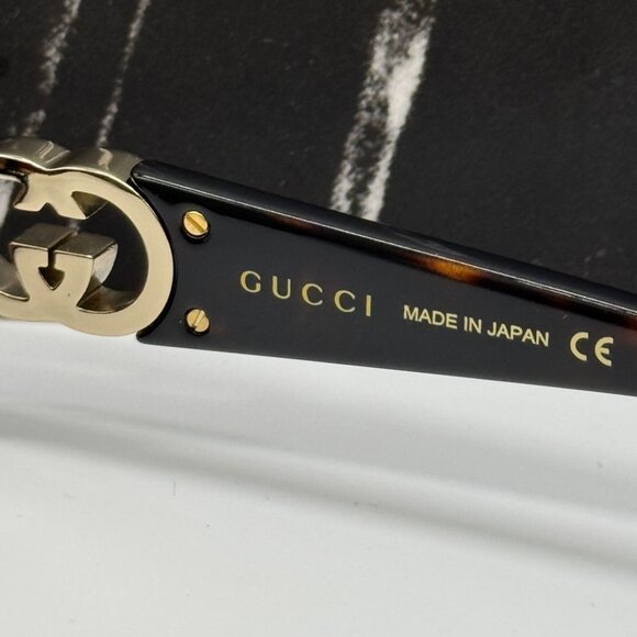 NEW GG1661S 002 GUCCI DARK HAVANA WOMEN GUCCI SUNGLASSES - Picture 12 of 14